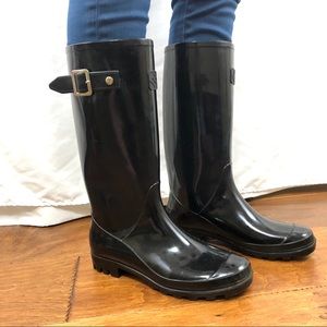 Dav Black Rainboot Size 8